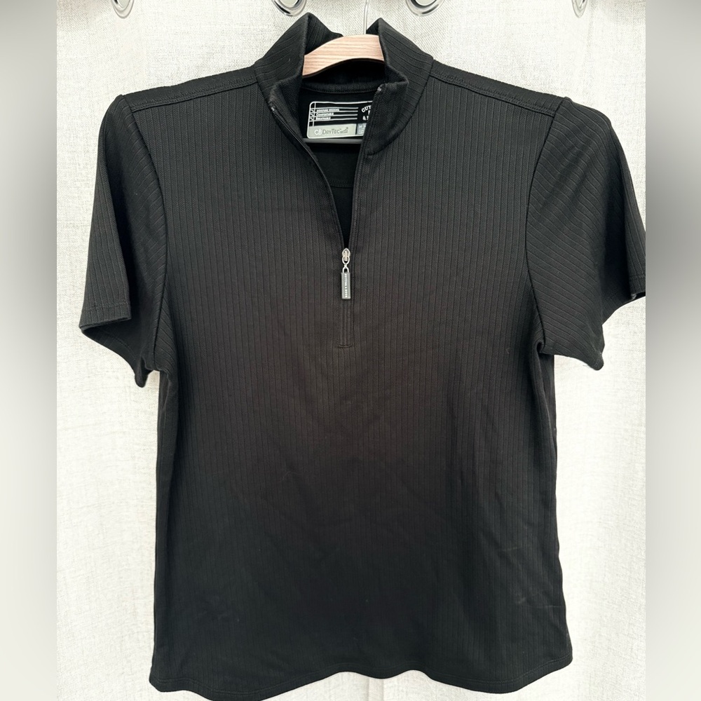 Cutter & Buck Ladies Black Polo Golf Shirt M